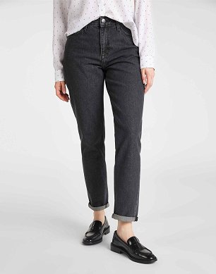 Spodnie Damskie Lee Mom Straight In Scarbro Black L32ICNPVA