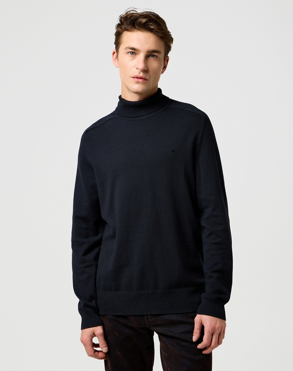 Sweter Męski Wrangler Turtleneck Black 112371532