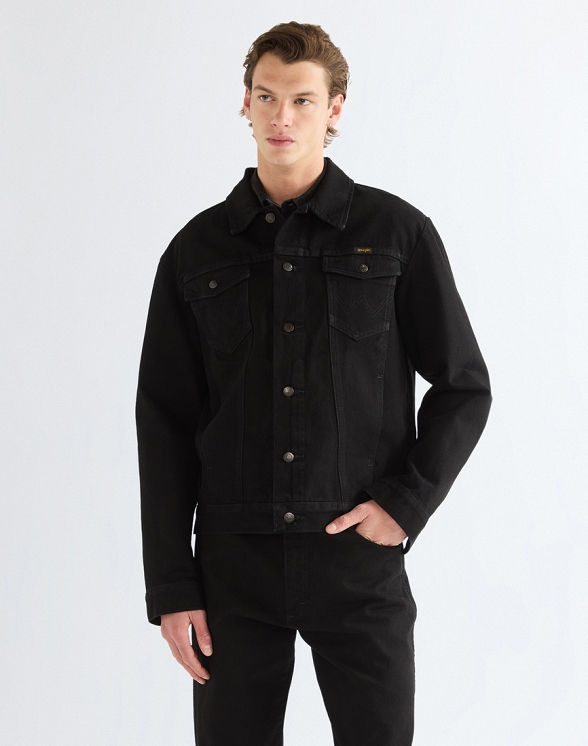 Kurtka Męska Wrangler Cowboy Cut Jacket Shadow Black 112387057