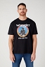 T-shirt Męski Wrangler Americana Tee Black W7CBEE100