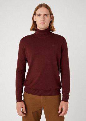 Sweter Męski Wrangler Roll Neck Knit Dahlia W8D42PH45