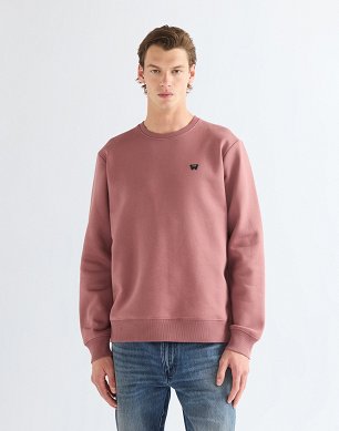 Bluza Męska Wrangler Sign Off Crew Rose Brown 112387037