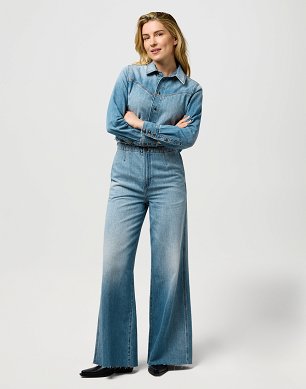 Spodnie Damskie Wrangler Radiating Coverall Shimmerstone 112371041