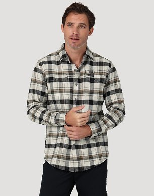 Koszula Męska Wrangler Flannel Shirt Babys Breath WC5GEP17A