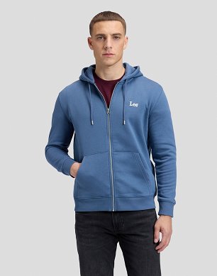 Bluza Męska Lee Ess Lee Full Zip Hoodie Bering Sea 112386263