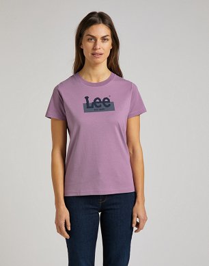 T-shirt Damski Lee Graphic Tee Violet L43LEH92