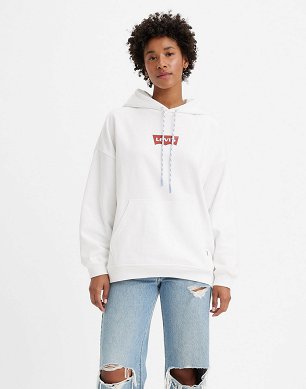 Bluza Damska Levi`s® Graphic Caravan Hoodie Bright White A3397-0008