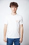 Koszulka Męska Wrangler Logo Tee Worn White 112378698