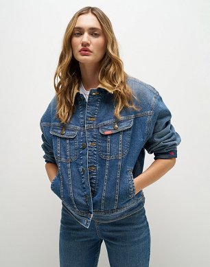 Kurtka Damska Lee Lee X Mm Storm Rider Jkt Mid Wash 112388999