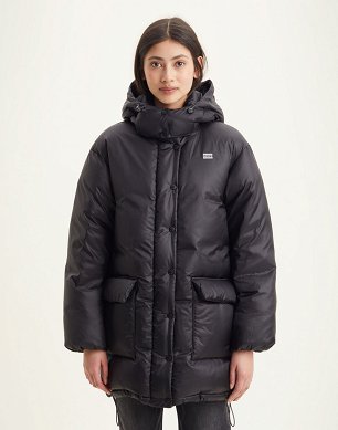 Kurtka Damska Levi`s® Luna Core Puffer Mid Jacket Caviar A3254-0000