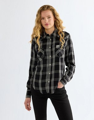 Koszula Damska Wrangler Western Shirt Black 112386784