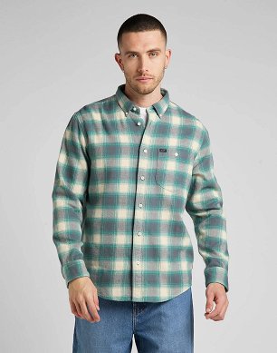 Koszula Męska Lee Riveted Shirt Monaco L66IDODO