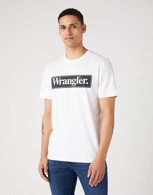 T-shirt Męski Wrangler Tee White W70SEE989