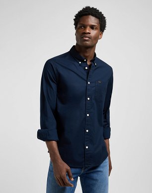 Koszula Męska Lee Lee Button Down Rivet Navy 112370461