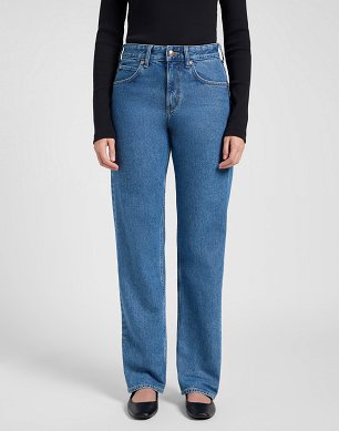 Spodnie Damskie Lee Rider Classic Medium Blue 112370910