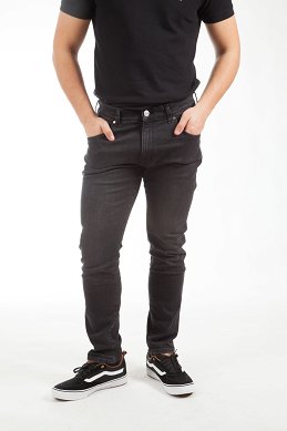 Spodnie Męskie Wrangler Larston Black Shadow W18SHT53K
