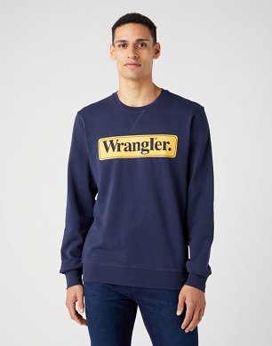 Bluza Męska Wrangler Seasonal Crew Navy W6F3I3114