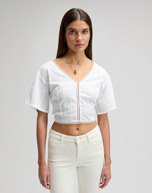 Koszula Damska Lee Tied Back Blouse Bright White 112380540
