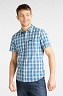 Koszula Męska Lee Western Ss Shirt Dipped Blue L641CZLA