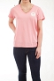 T-shirt Damski Lee Palm Tree V-neck Tee La Pink L40MEHNL