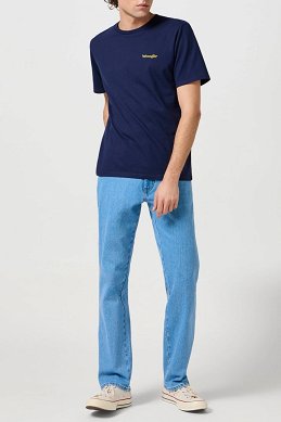 Koszulka Męska Wrangler Small Logo Tee Navy 112362369