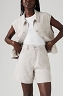 Szorty Damskie Levi`s® High Rise Baggy Cotton Linen Crystal Gray Linen A9311-0018