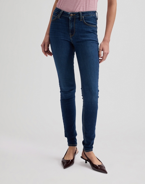 Spodnie Damskie Lee Scarlett High Karmic Blue 112376761