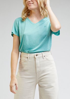 T-shirt Damski Lee V Neck Tee Dusty Jade L41JEN41