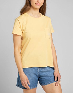 T-shirt Damski Lee Pocket Tee Sunset Gold LV01EHA37