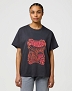 Koszulka Damska Wrangler Girlfriend Tee Faded Black 112373022