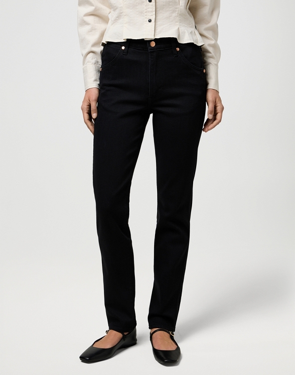 Spodnie Damskie Wrangler Piper Retro Black 112372997