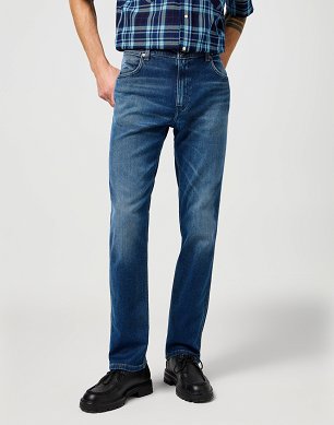 Spodnie Męskie Wrangler Greensboro Denim Dusk 112362444