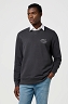 Bluza Męska Wrangler Embroidery Crew Faded Black 112371518