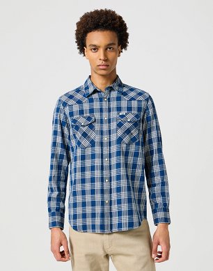 Koszula Męska Wrangler Oxford Shir Dark Wash 112357250