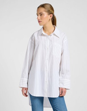 Koszula Damska Lee Loose Shirt Bistre Stripe 112370824