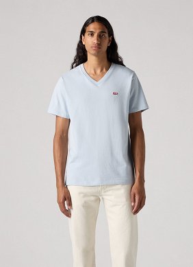 Koszulka Męska Levi`s® Original Housemark V-Neck Tee Niagara Mist 85641-0038