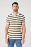 T-shirt Męski Wrangler Stripe Polo Shirt White W7CDMH989