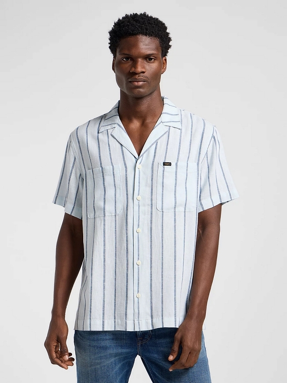 Koszula Męska Lee 2 Pkt Camp Shirt Orion Blue 112364108