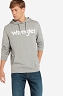 Bluza Męskie Wrangler Logo Hoodie Mid Grey MEL W6590HA37