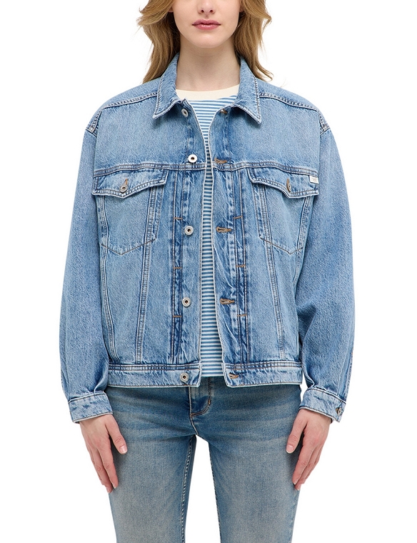Kurtka Damska Mustang Style Arcata Boyfriend Jacket Denim Blue 1016219-5000-412