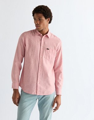 Koszula Męska Wrangler 1 Pkt Shirt Dusty Rose 112378038