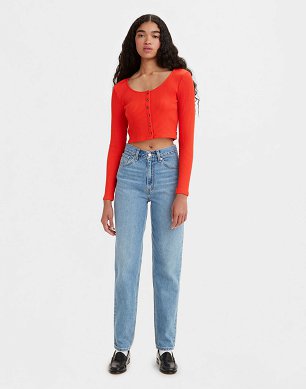 Spodnie Damskie Levi`s® 80s Mom Jean Medium Indigo Worn In A3506-0002