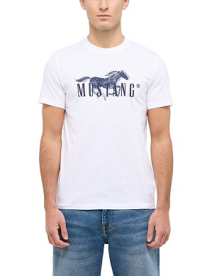 T-shirt Męski Mustang Style Austin Bright White 1016492-2007