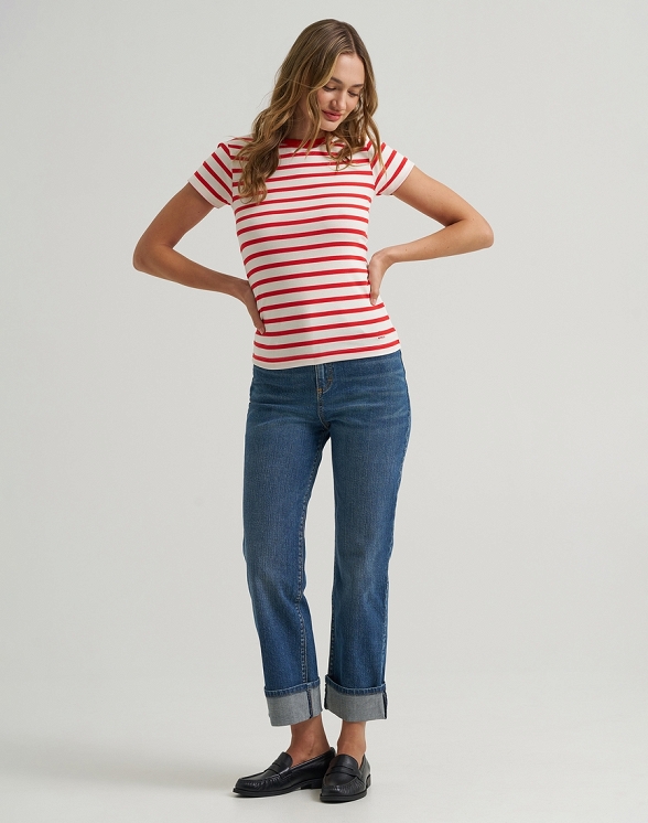 Koszulka Damska Lee Lee X Mm Baby Tee Striped 112388996