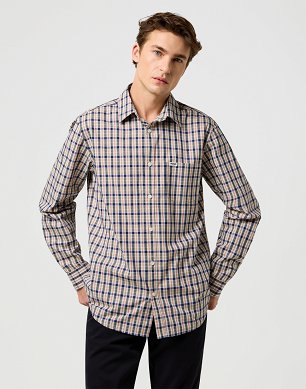 Koszula Męska Wrangler 1 Pkt Shirt Beige 112371553