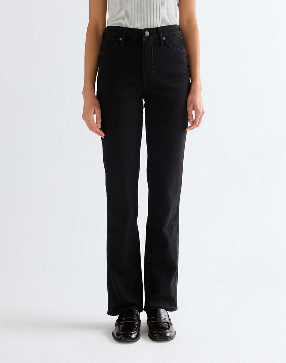 Spodnie Damskie Wrangler Straight Black 112381069