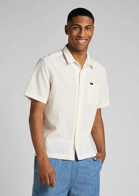 Koszula Męska Lee Resort Shirt Whitecap Gray L67PORUP