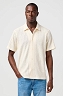 Koszula Męska Wrangler Ss Knit Shirt Natural 112363553