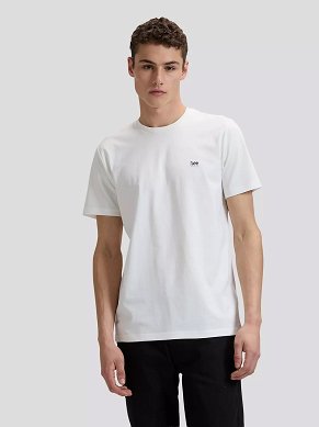 Koszulka Męska Lee Ss Patch Logo Tee White 112376605