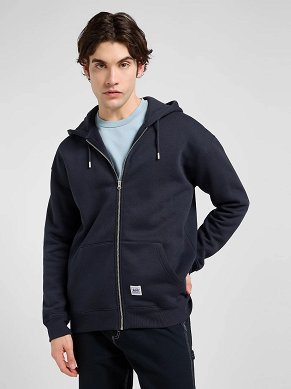 Bluza Męska Lee Ww Full Zip Hoodie Rebel Navy 112372339